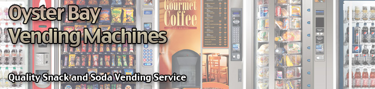 Oyster Bay vending equipment including Snack Vending Machines, Coffee Vending Machines, Cold Food Vending Machines, Coca Cola Vending Machines. 